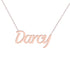 Gold Name Necklace - Darcy